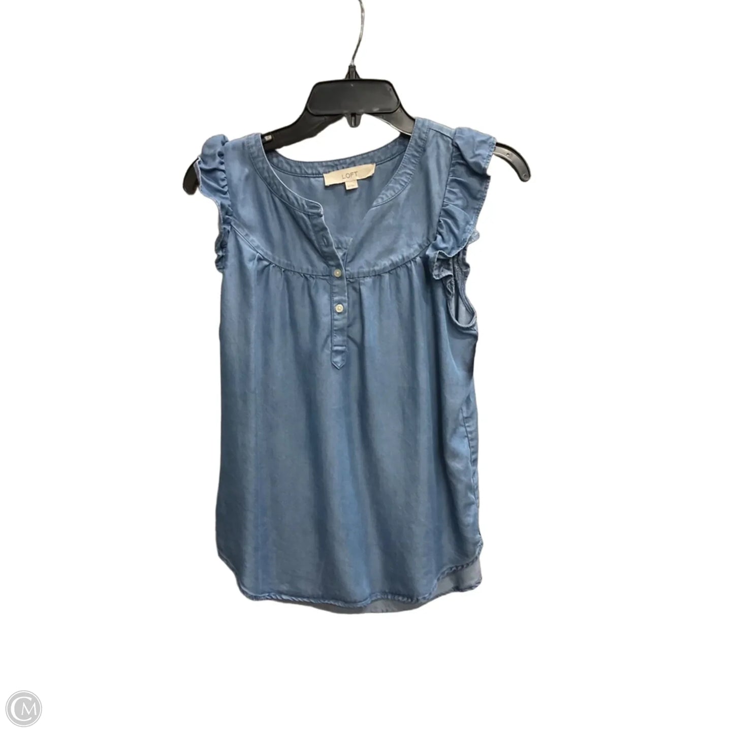 Top Sleeveless By Loft In Blue, Size: Xs