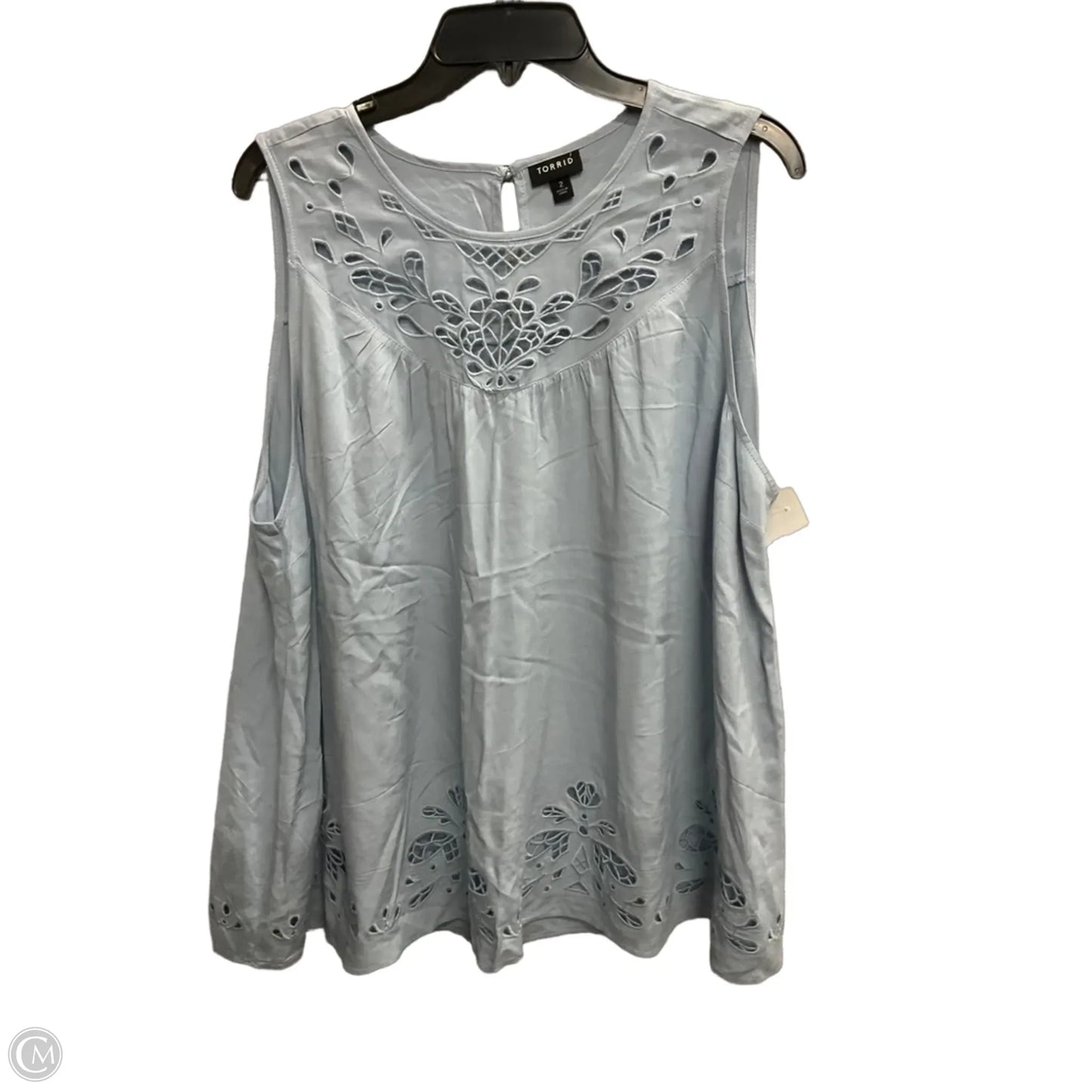 Top Sleeveless Basic By Torrid In Blue, Size: 2x