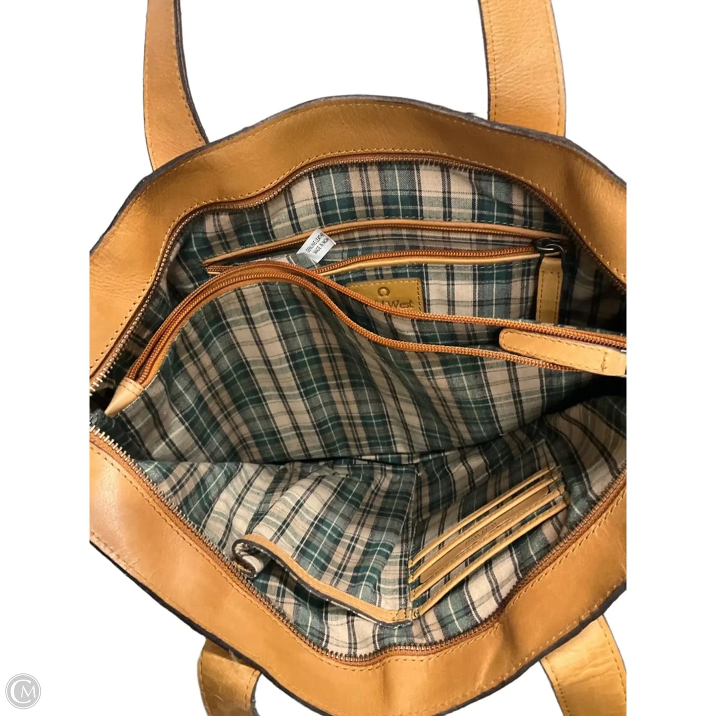 Handbag Leather By Clothes Mentor, Size: Medium