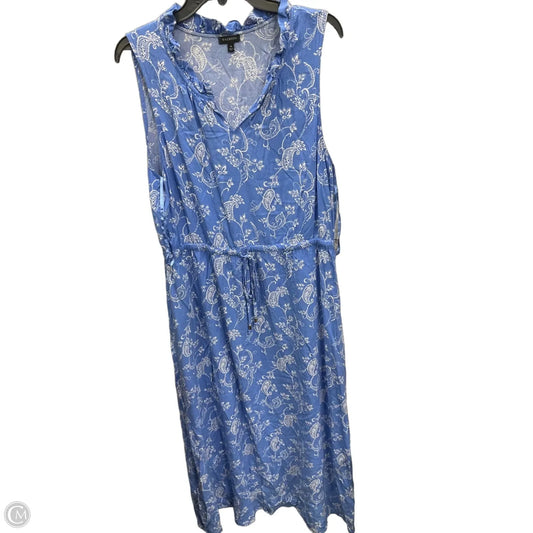 Dress Casual Maxi By Talbots In Blue, Size: Xl