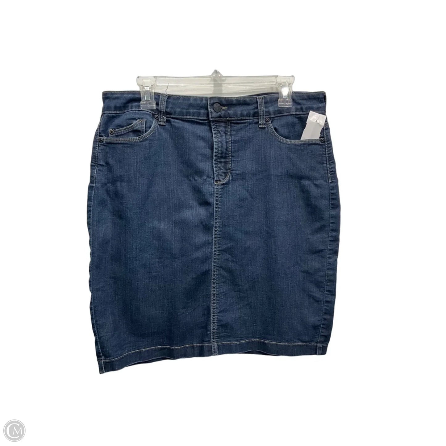 Skirt Midi By Not Your Daughters Jeans In Blue Denim, Size: 12p
