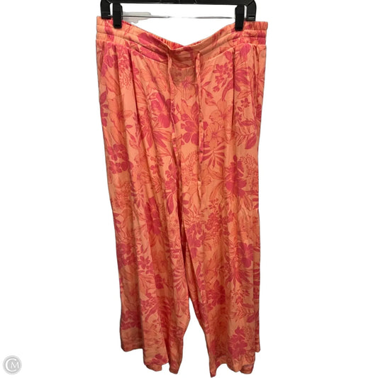 Pants Wide Leg By Torrid In Orange & Pink, Size: 12