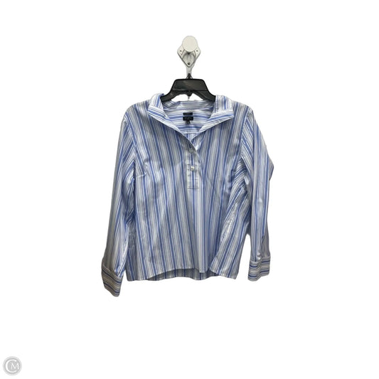 Blouse Long Sleeve By Talbots In Striped Pattern, Size: Xlp