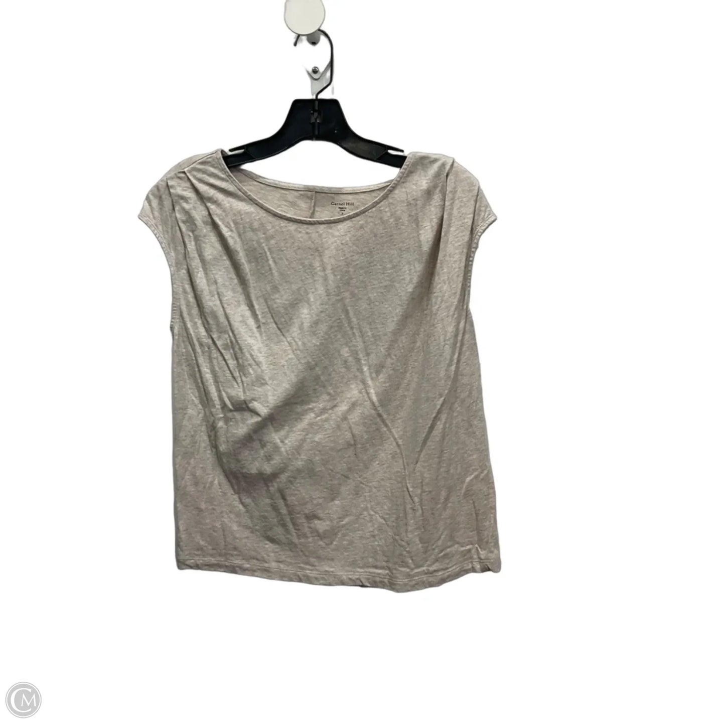 Top Sleeveless Basic By Garnet Hill In Tan, Size: S