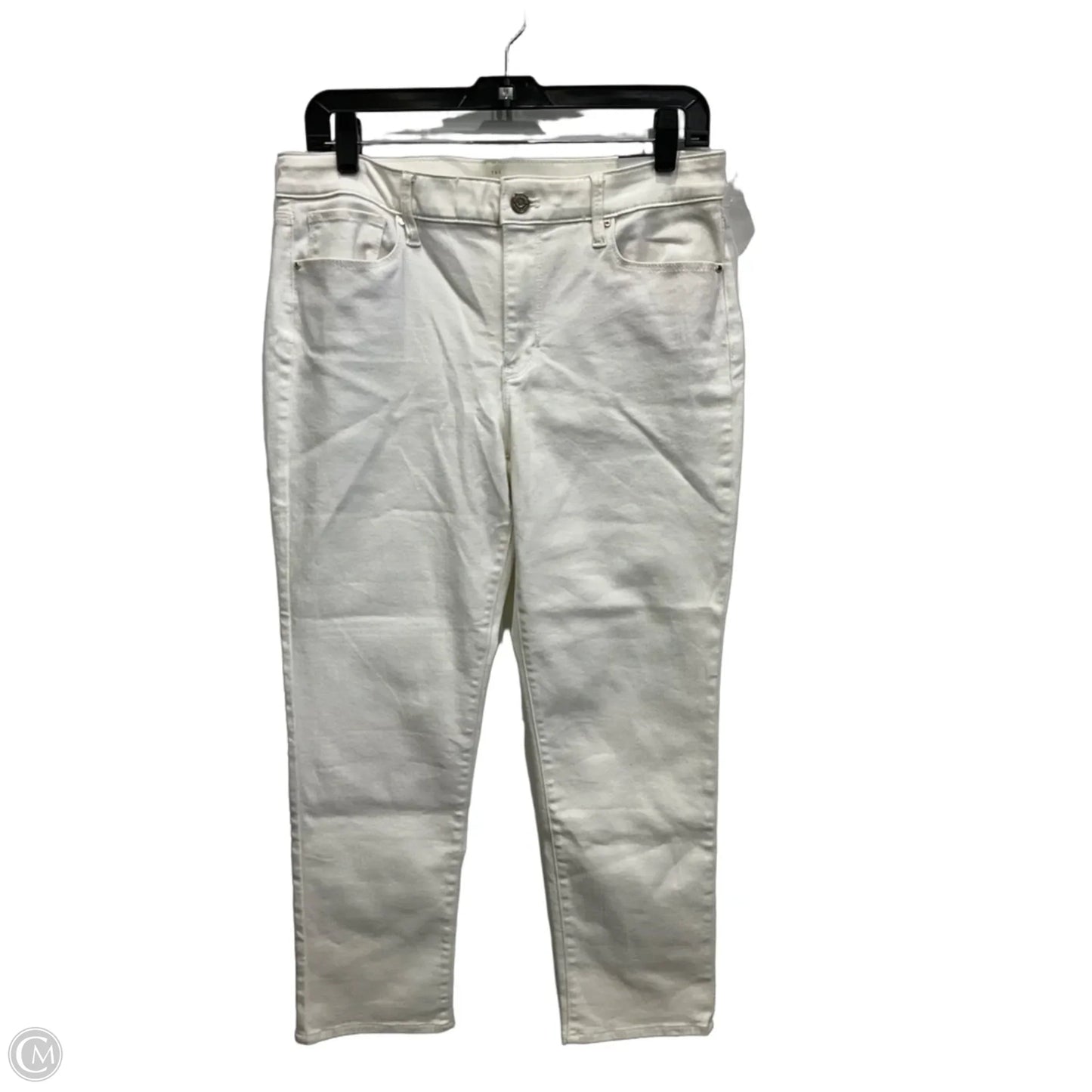 Jeans Skinny By White House Black Market In White Denim, Size: 10