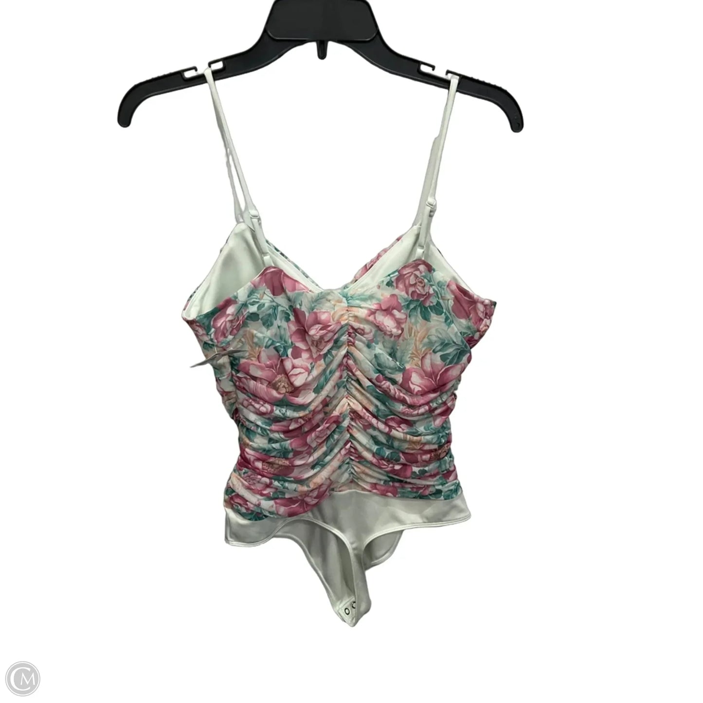 Bodysuit By Express In Floral Print, Size: L