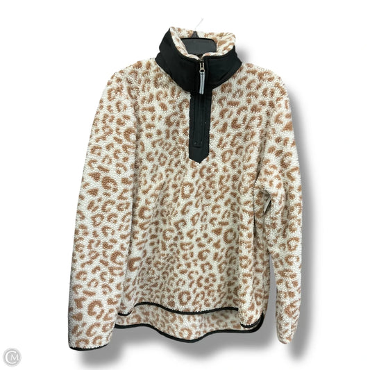 Jacket Faux Fur & Sherpa By Simply Southern In Animal Print, Size: Xl