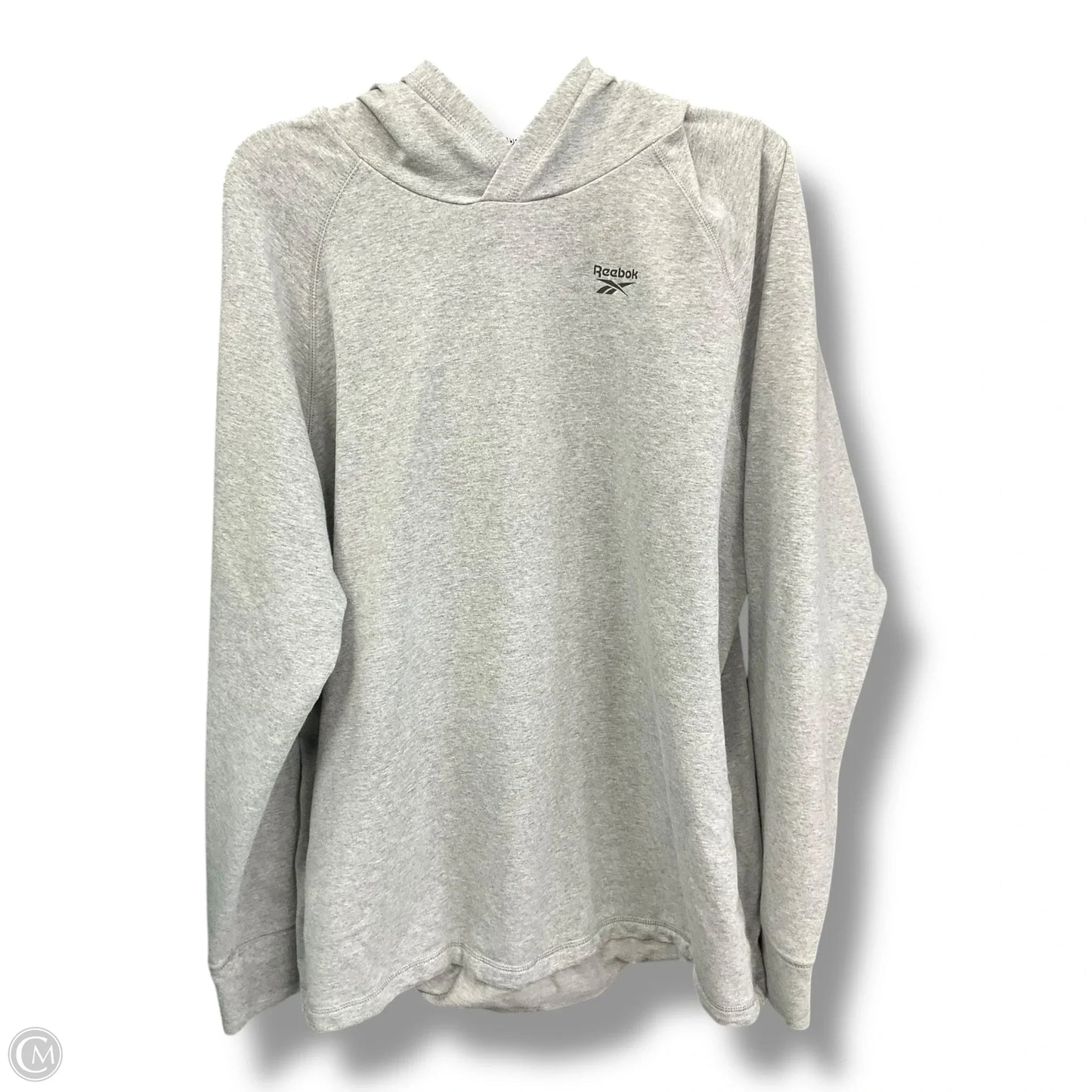 Sweatshirt Hoodie By Reebok In Grey, Size: Xl