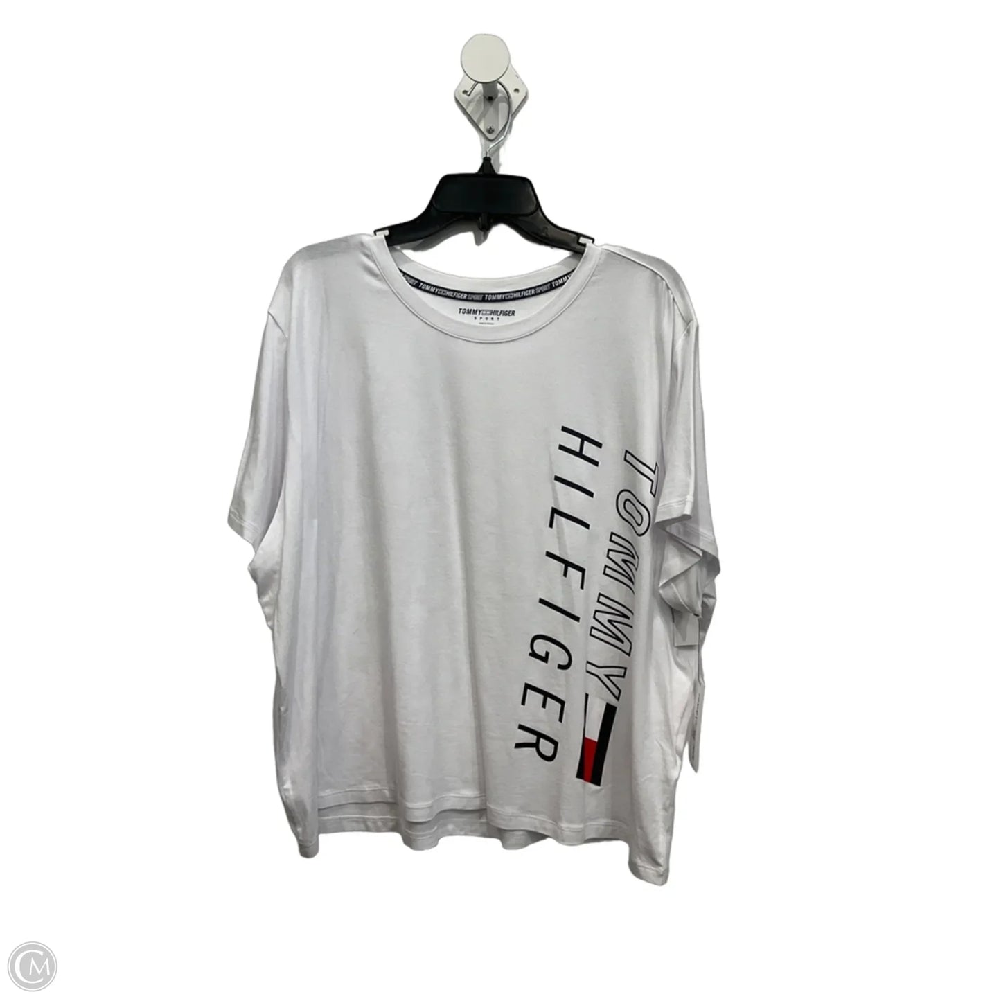 Top Short Sleeve Basic By Tommy Hilfiger In White, Size: 1x