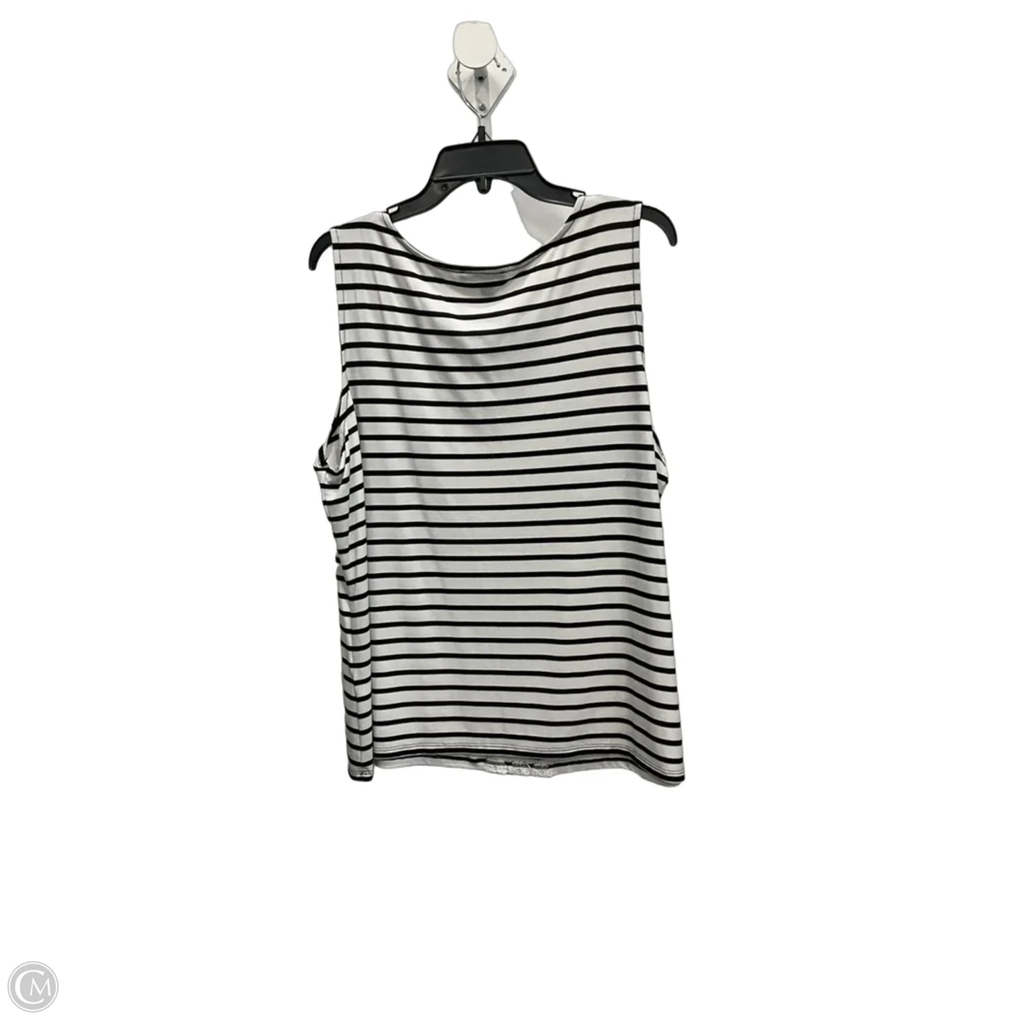 Top Sleeveless By Tommy Hilfiger In Striped Pattern, Size: 1x