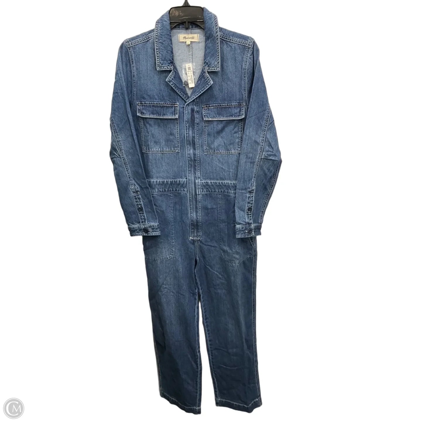 Jumpsuit By Madewell In Blue Denim, Size: M