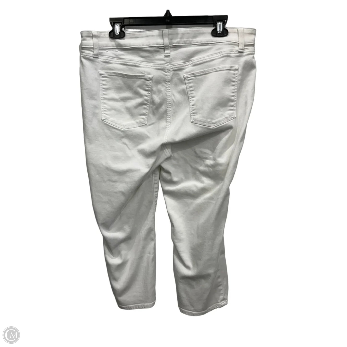 Capris By Talbots In White Denim, Size: 14p