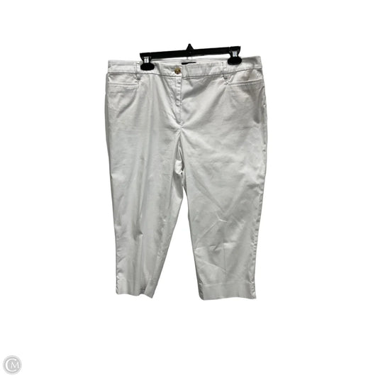 Capris By Talbots In White, Size: 14p