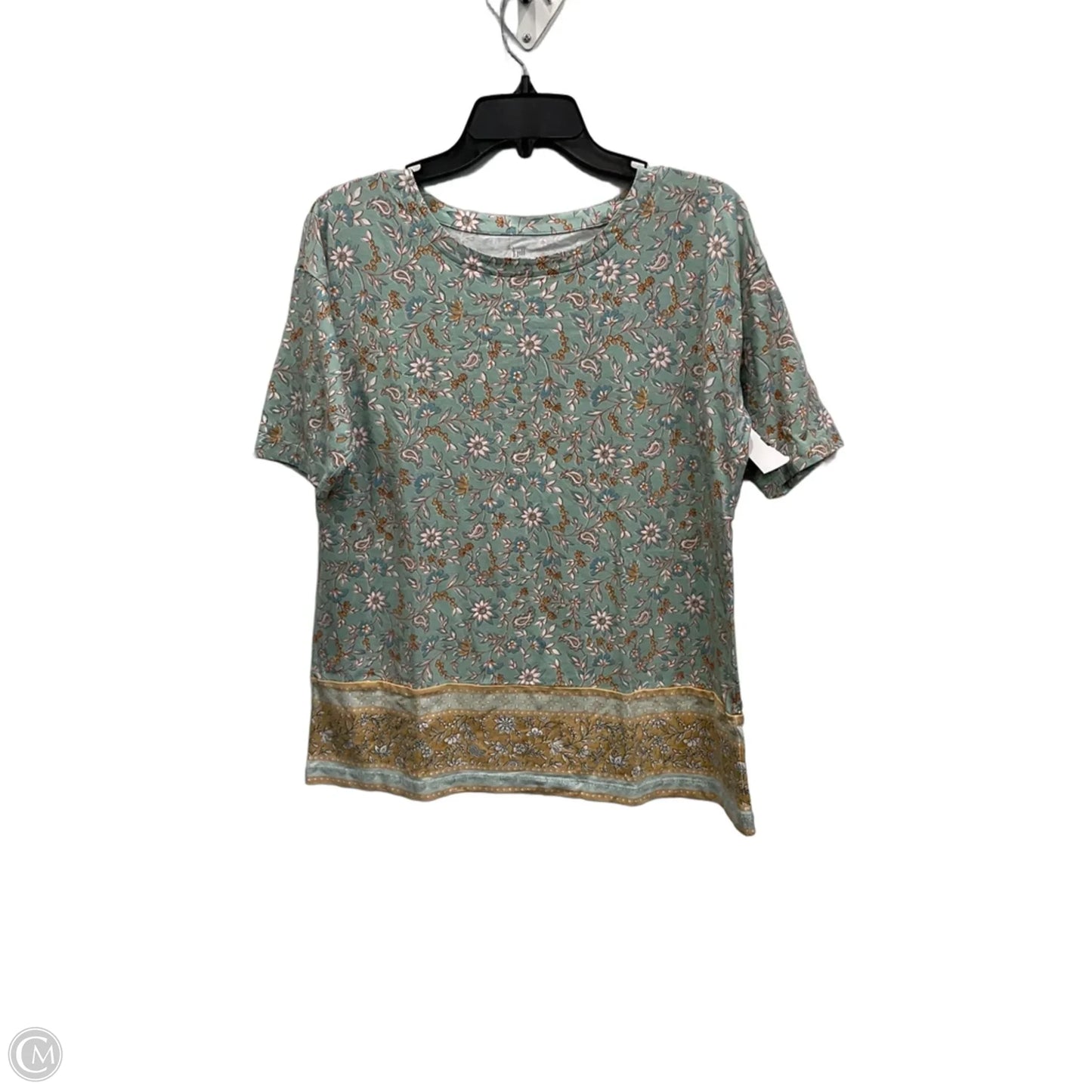Top Short Sleeve By J. Jill In Floral Print, Size: M
