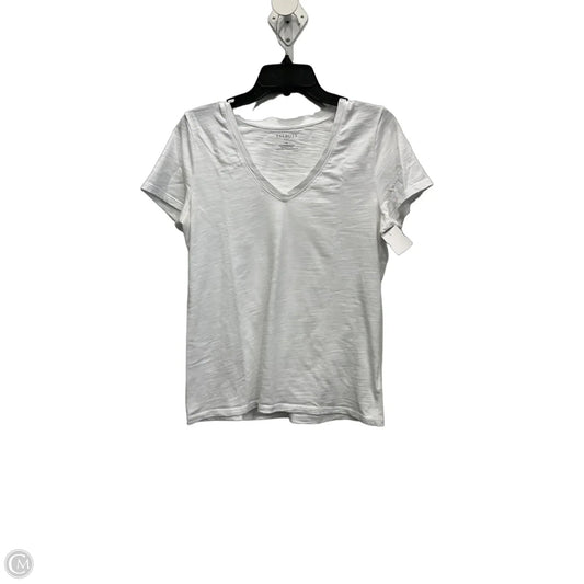 Top Short Sleeve Basic By Talbots In White, Size: M