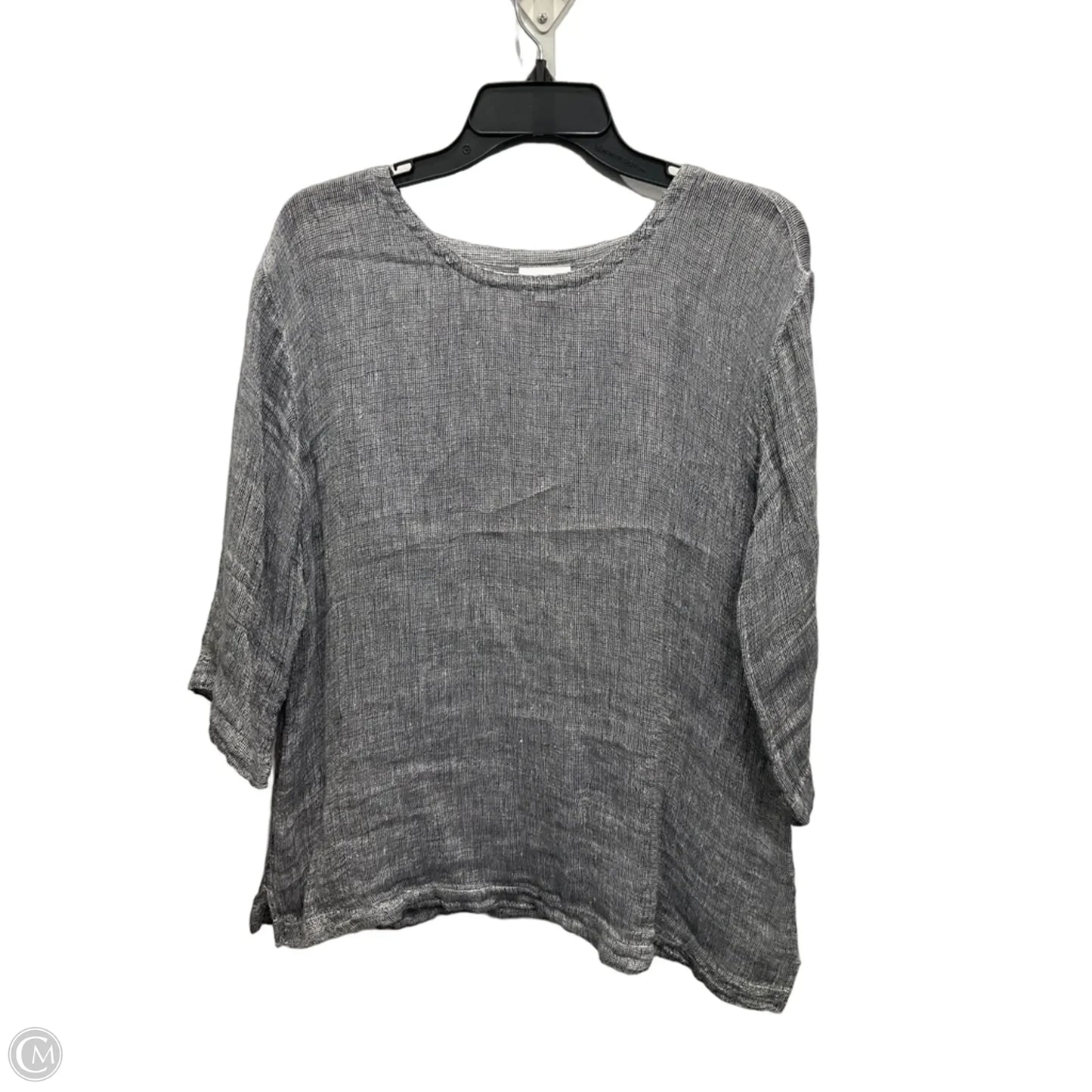 Top 3/4 Sleeve By Pure Jill In Grey, Size: M