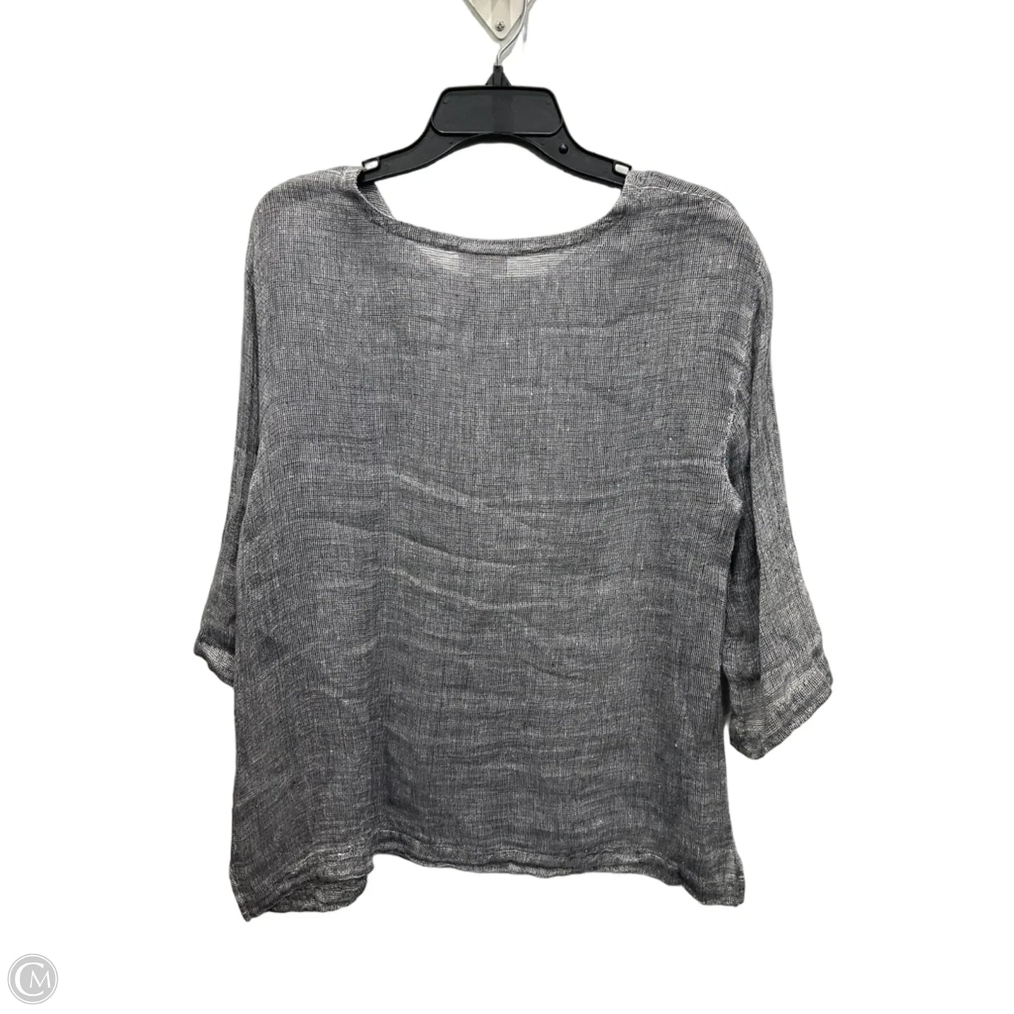 Top 3/4 Sleeve By Pure Jill In Grey, Size: M