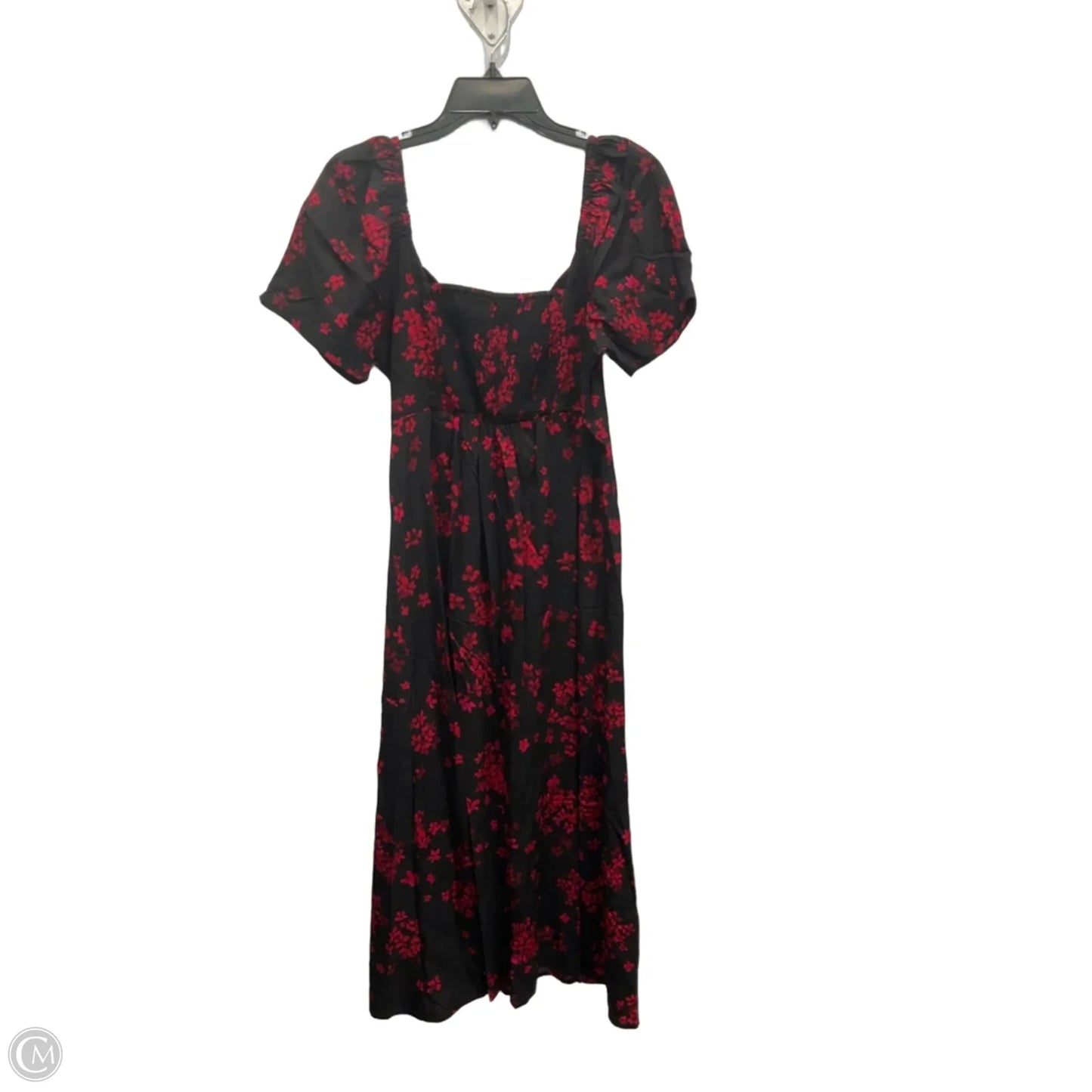Dress Casual Midi By Gap In Black & Red, Size: M