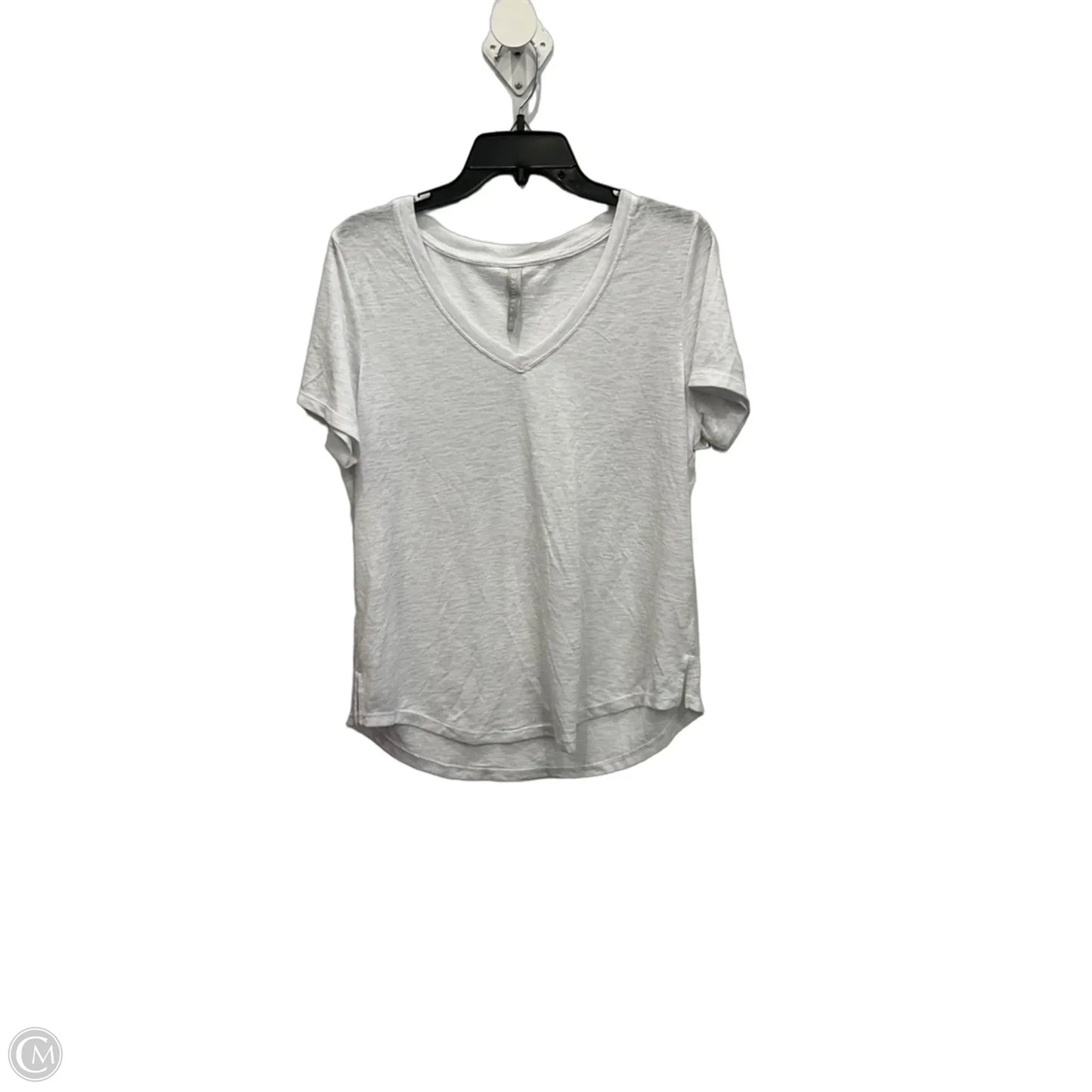 Top Short Sleeve Basic By Athleta In White, Size: Lp
