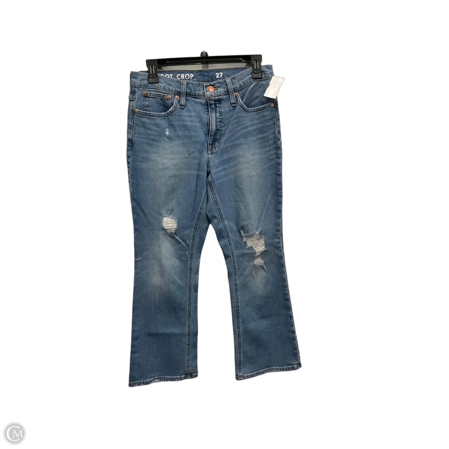Jeans Straight By J. Crew In Blue Denim, Size: 4