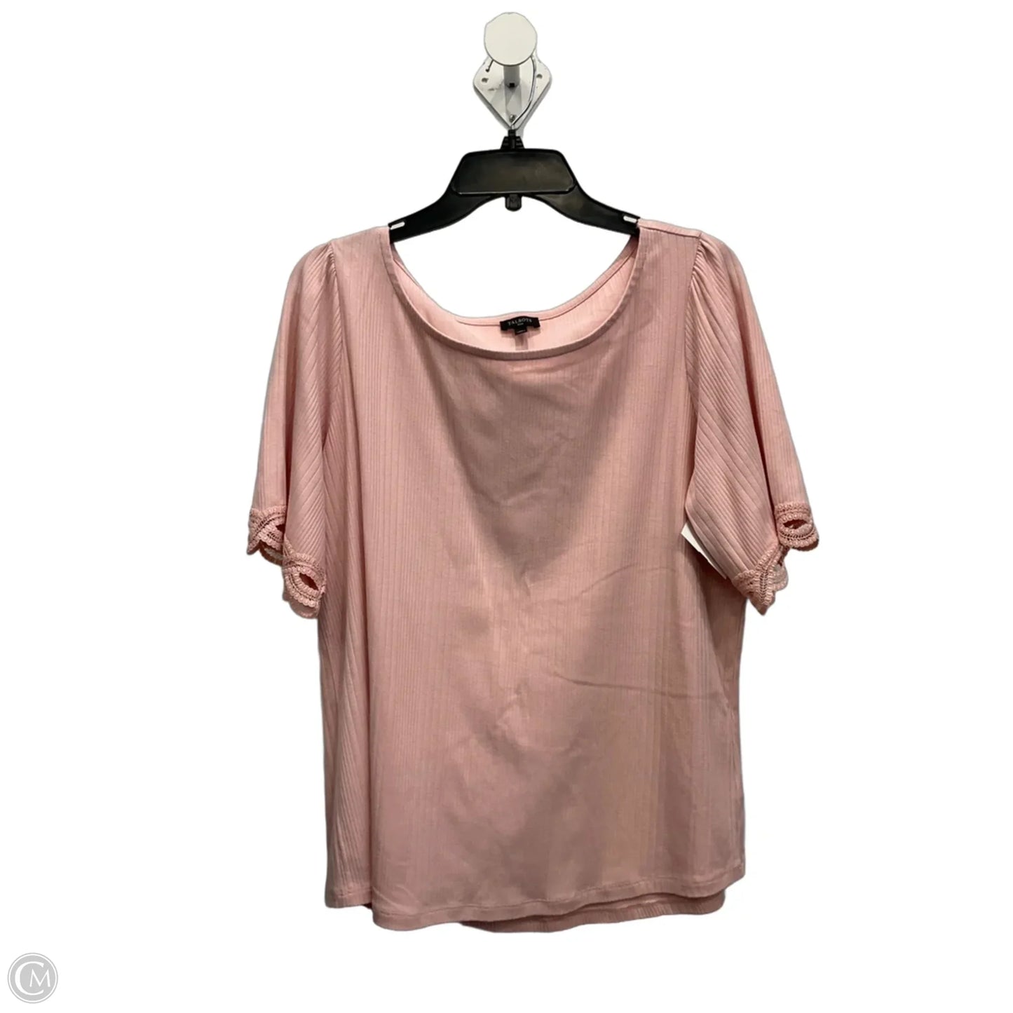 Top Short Sleeve Basic By Talbots In Pink, Size: 1x