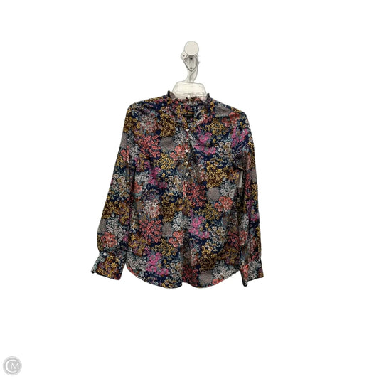 Top Long Sleeve By Talbots In Floral Print, Size: S