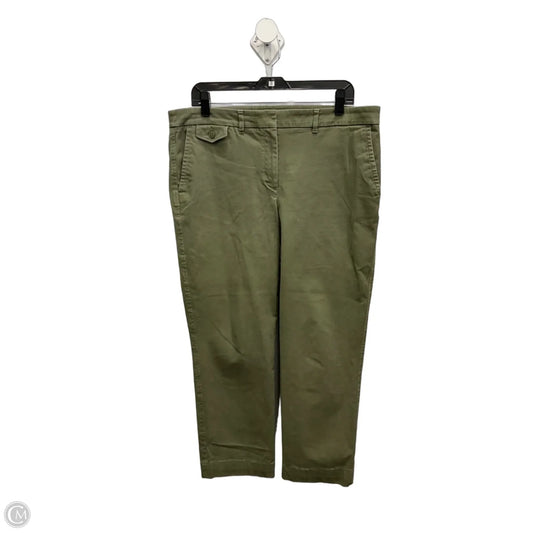 Pants Cropped By Talbots In Green, Size: 12