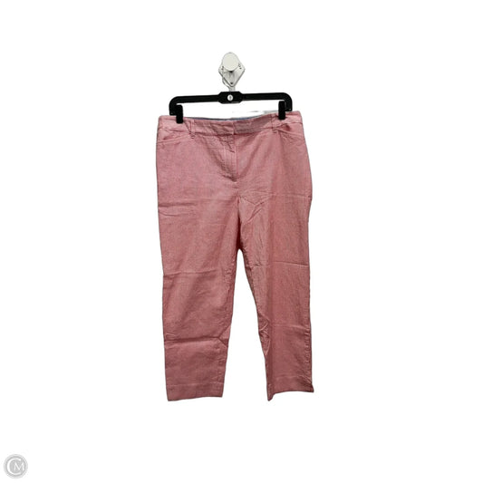 Pants Cropped By Talbots In Striped Pattern, Size: 12