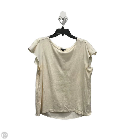 Top Sleeveless By Talbots In Cream, Size: L