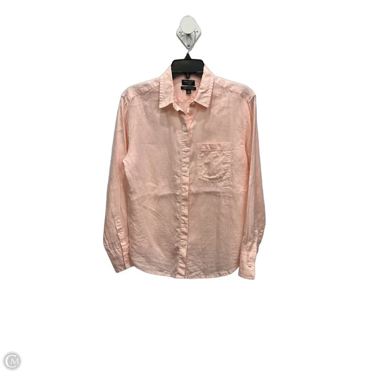 Blouse Long Sleeve By J. Crew In Pink, Size: 4