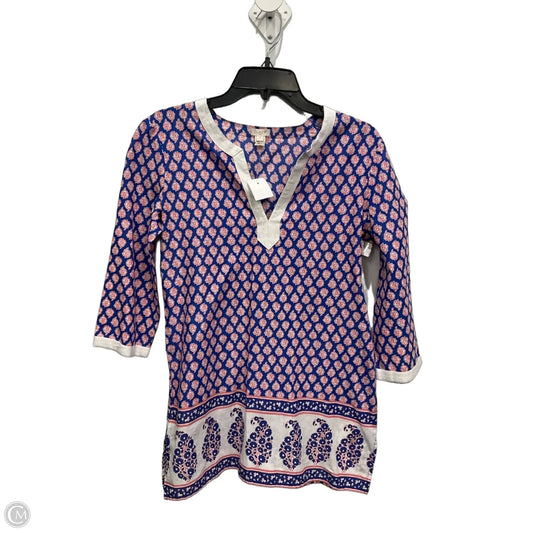 Tunic 3/4 Sleeve By J. Crew In Multi-colored, Size: S