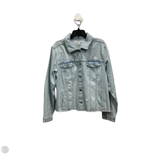 Jacket Denim By Maurices In Blue Denim, Size: Xxl