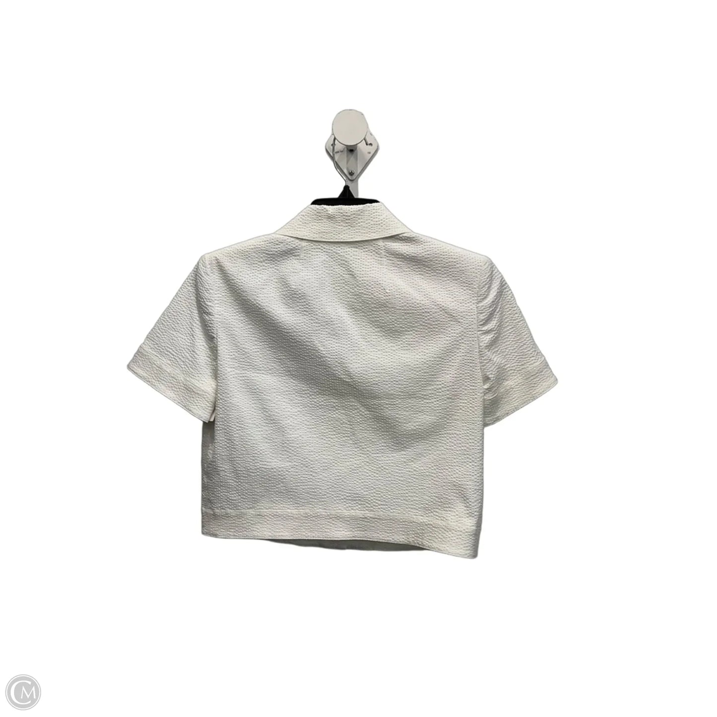 Top Short Sleeve By Theory In White, Size: Xs
