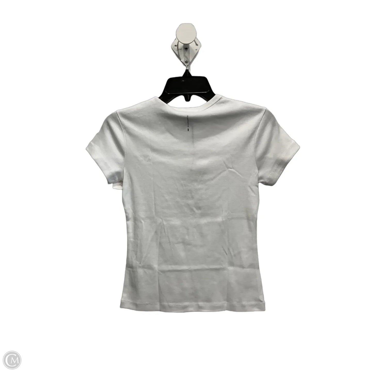 Top Short Sleeve Designer By All Saints In White, Size: S