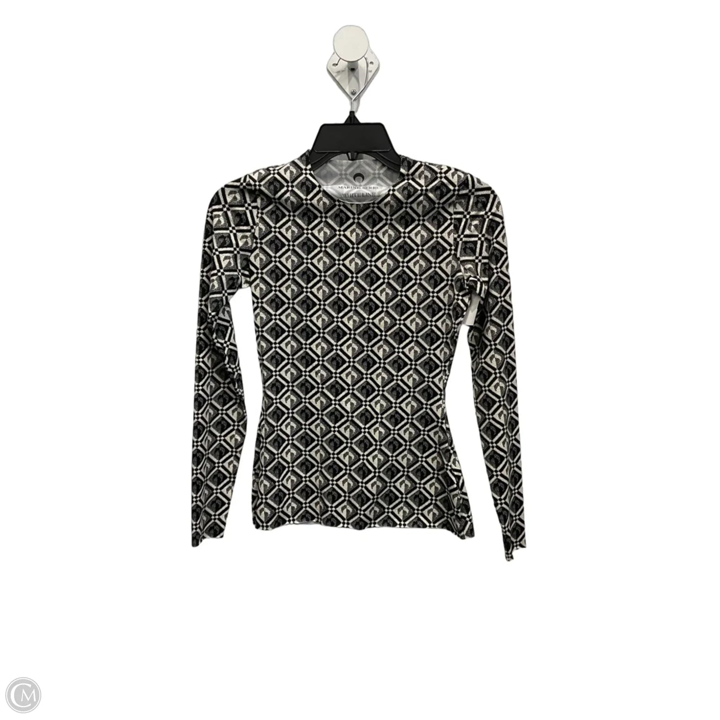 Top Long Sleeve By Cma In Black & Cream, Size: S
