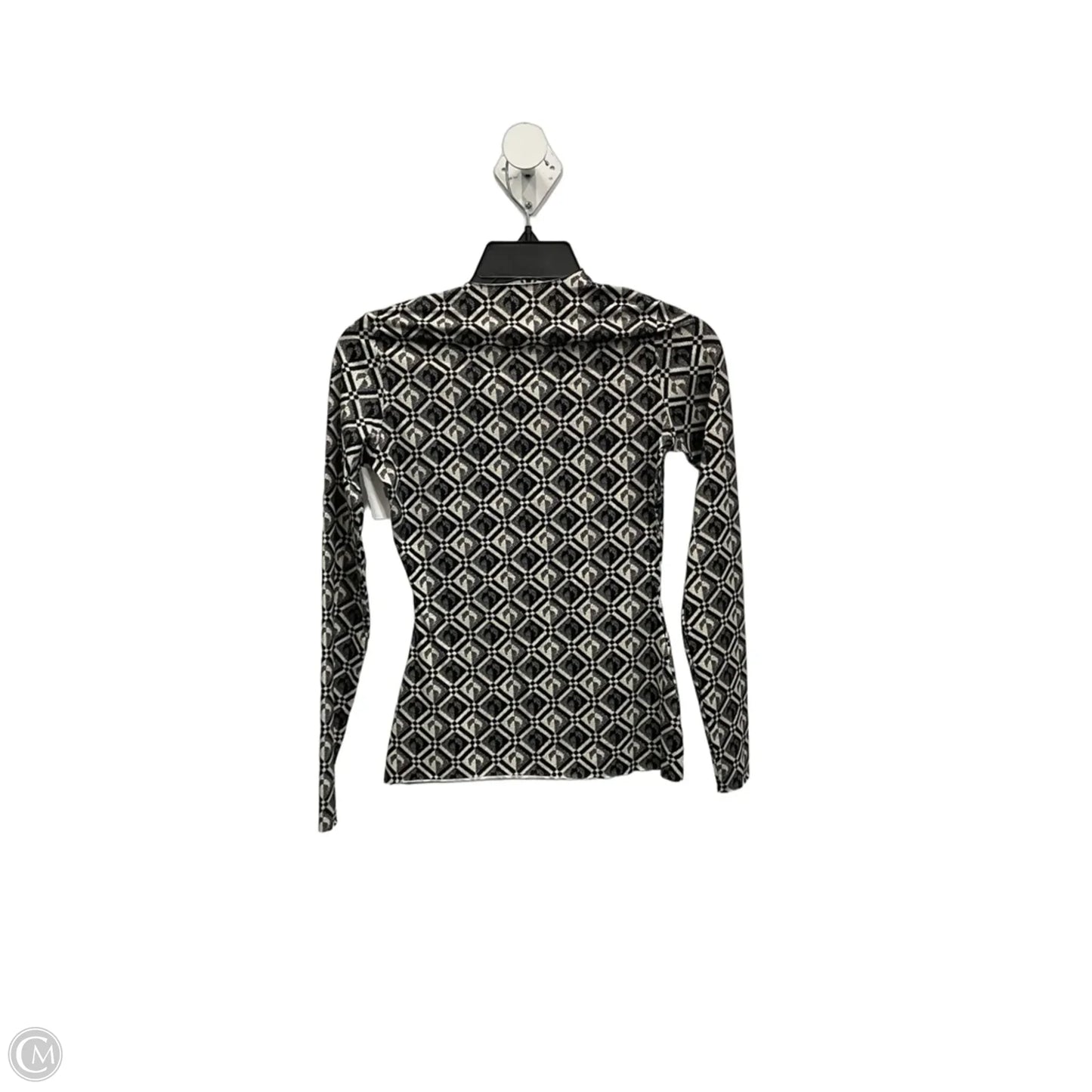 Top Long Sleeve By Cma In Black & Cream, Size: S
