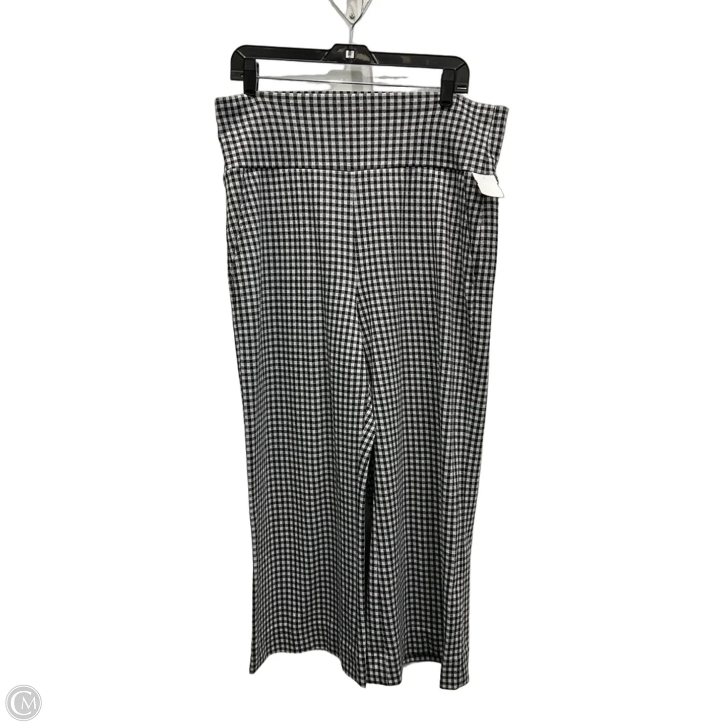 Pants Wide Leg By Cabi In Black & White, Size: 12