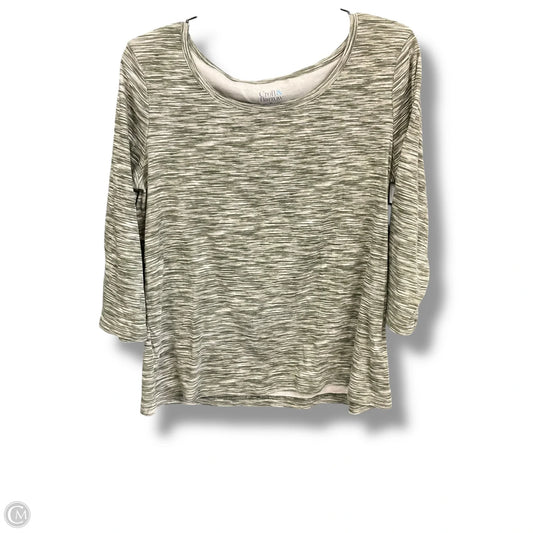 Top Long Sleeve By Croft And Barrow In Green, Size: Lp