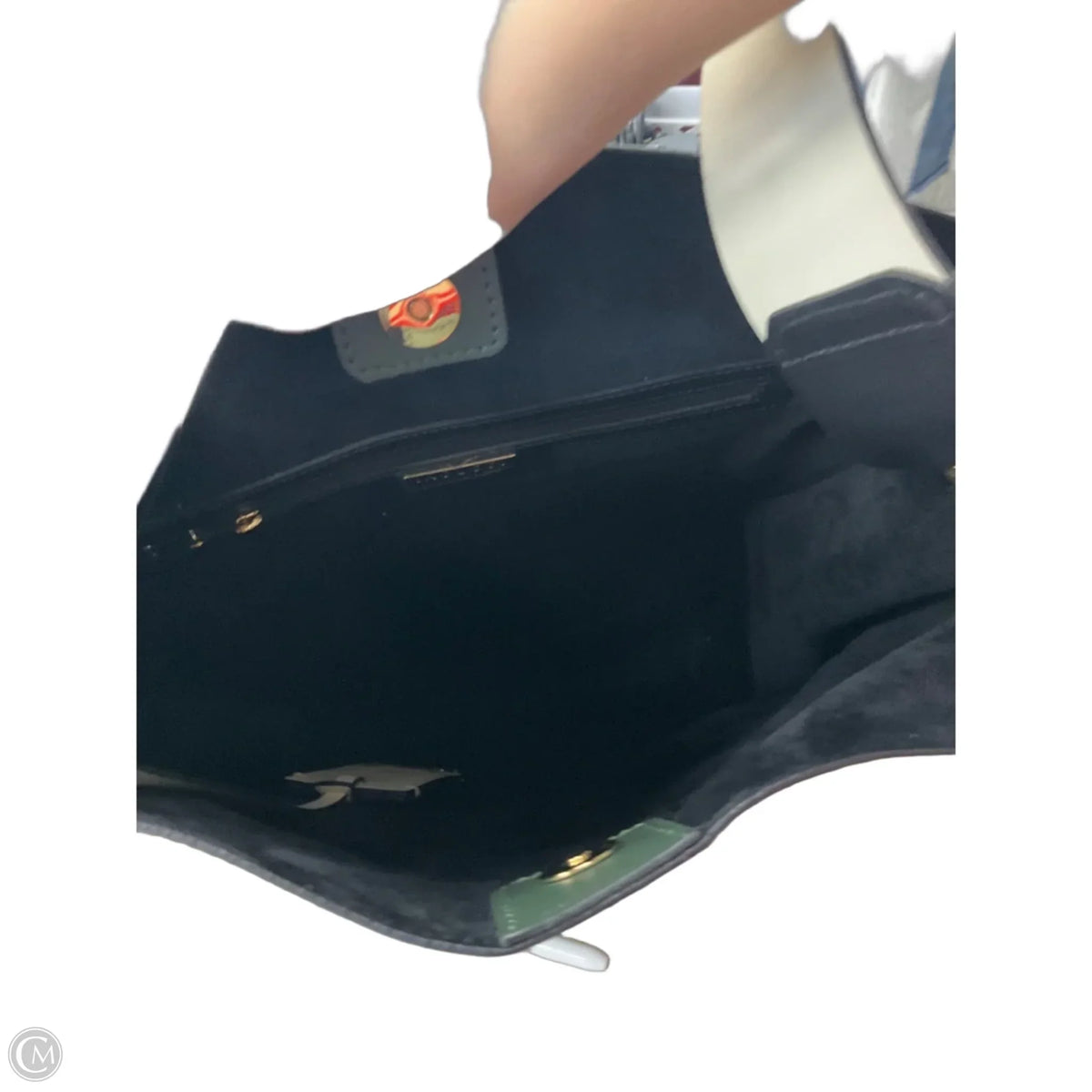 Handbag Leather By Cma, Size: Medium