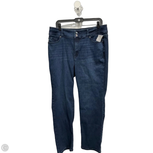 Jeans Straight By Lane Bryant In Blue Denim, Size: 16