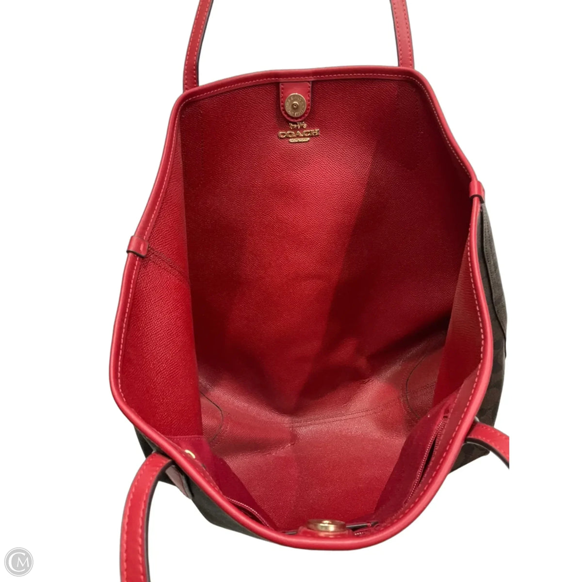 Tote Designer By Coach, Size: Medium
