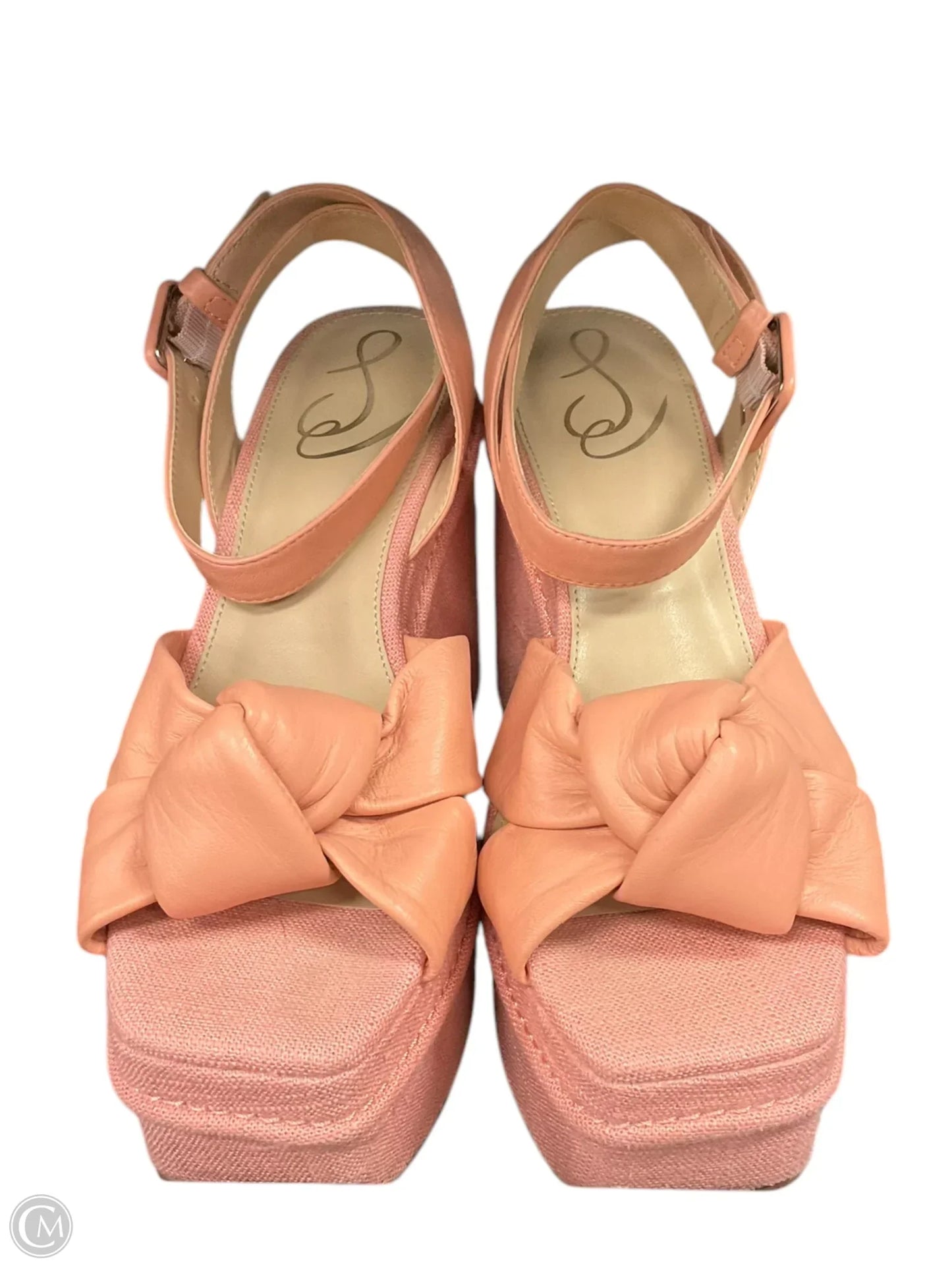 Sandals Heels Platform By Sam Edelman In Pink, Size: 6