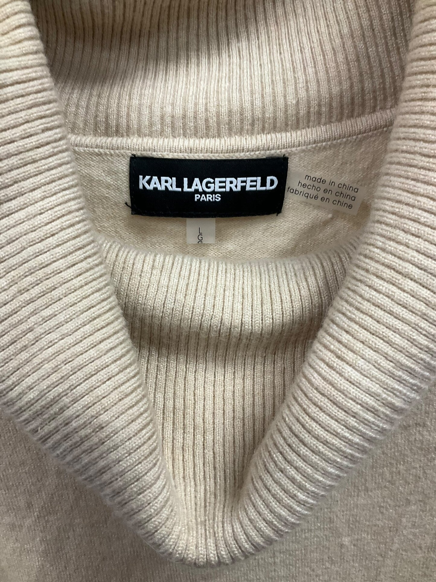 Top Long Sleeve Designer By Karl Lagerfeld  Size: L