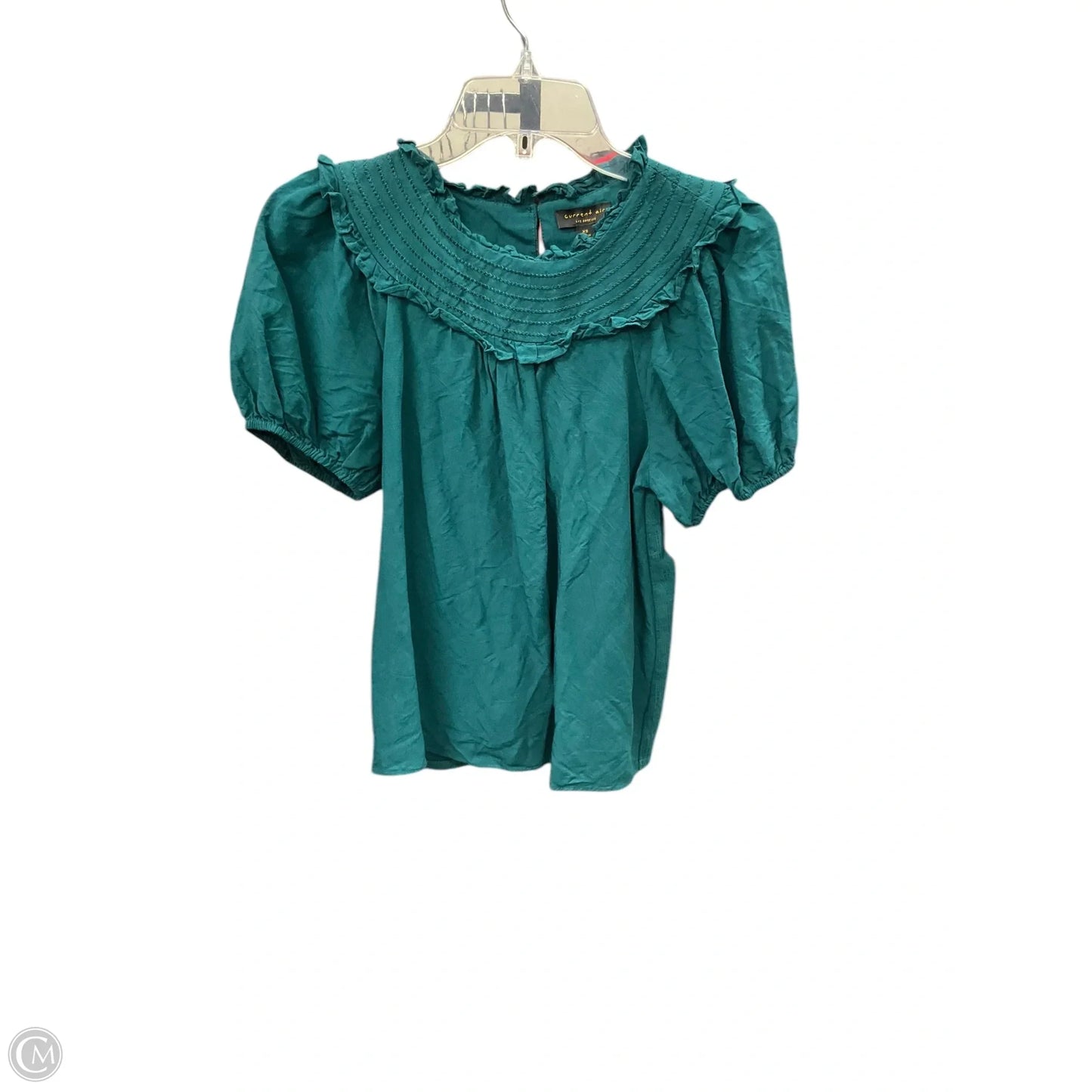 Top Short Sleeve By Current Air In Green, Size: Xs