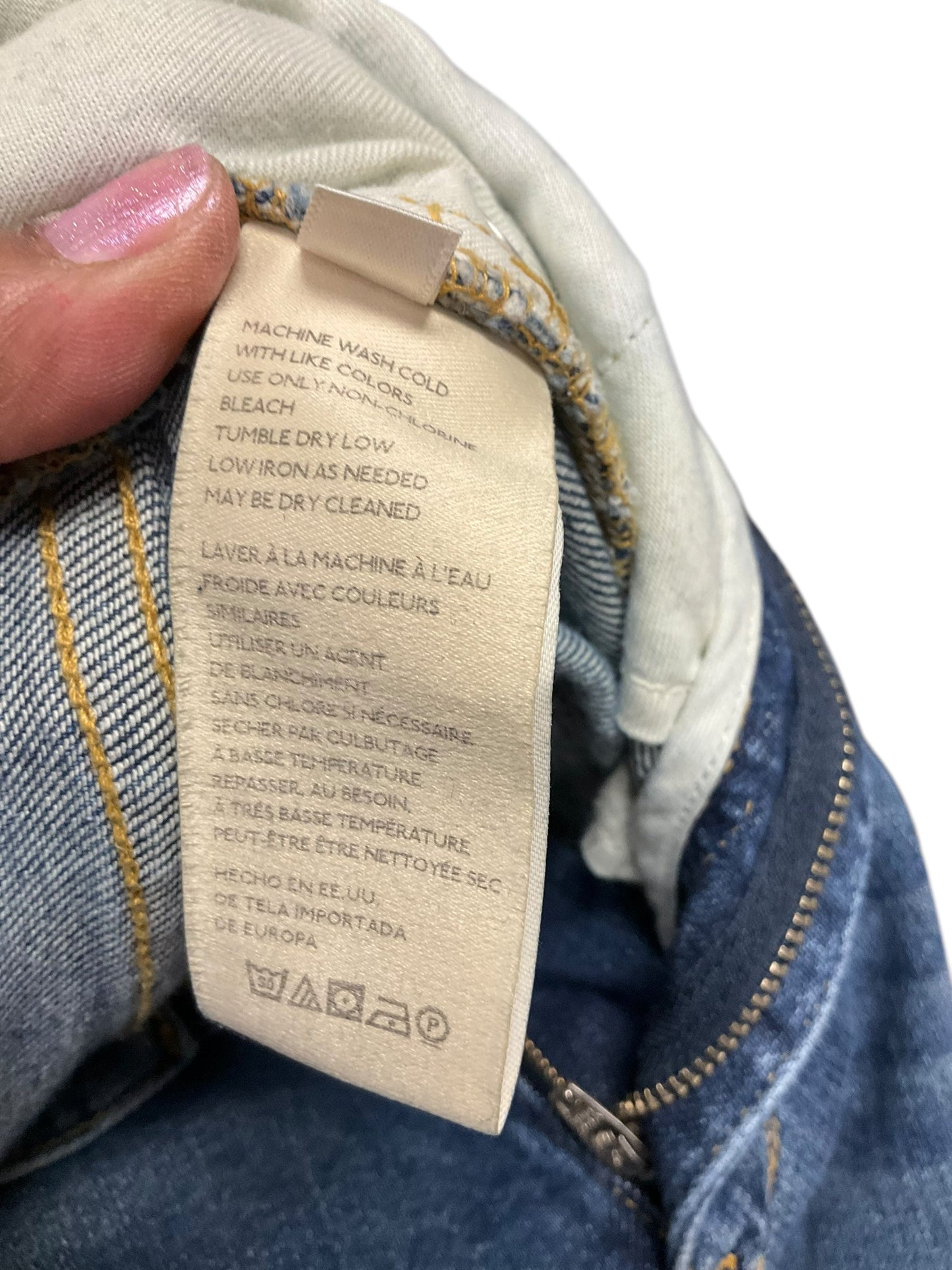 Jeans Straight By Pilcro In Blue Denim, Size: 10