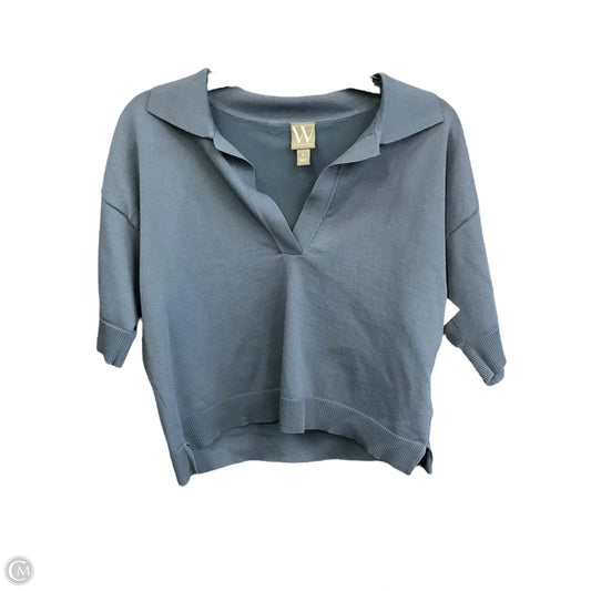 Top Short Sleeve By Worthington In Blue, Size: S