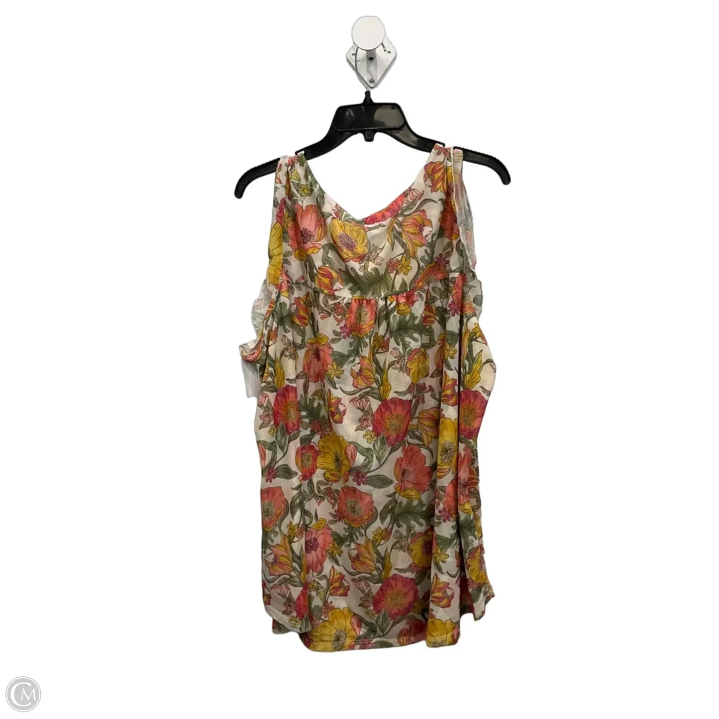 Top Sleeveless By Lane Bryant In Floral Print, Size: 3x