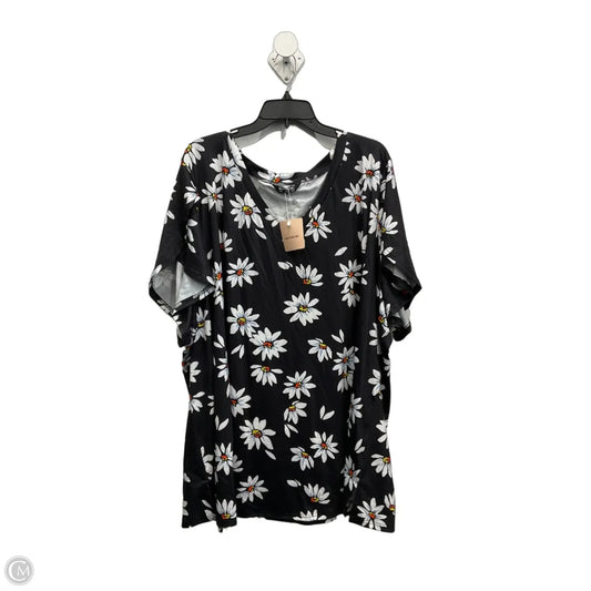 Top Short Sleeve By Bloomchic In Floral Print, Size: 4x