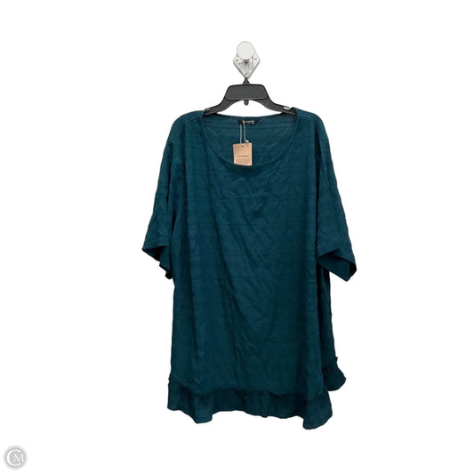 Top Short Sleeve By Bloomchic In Green, Size: 4x