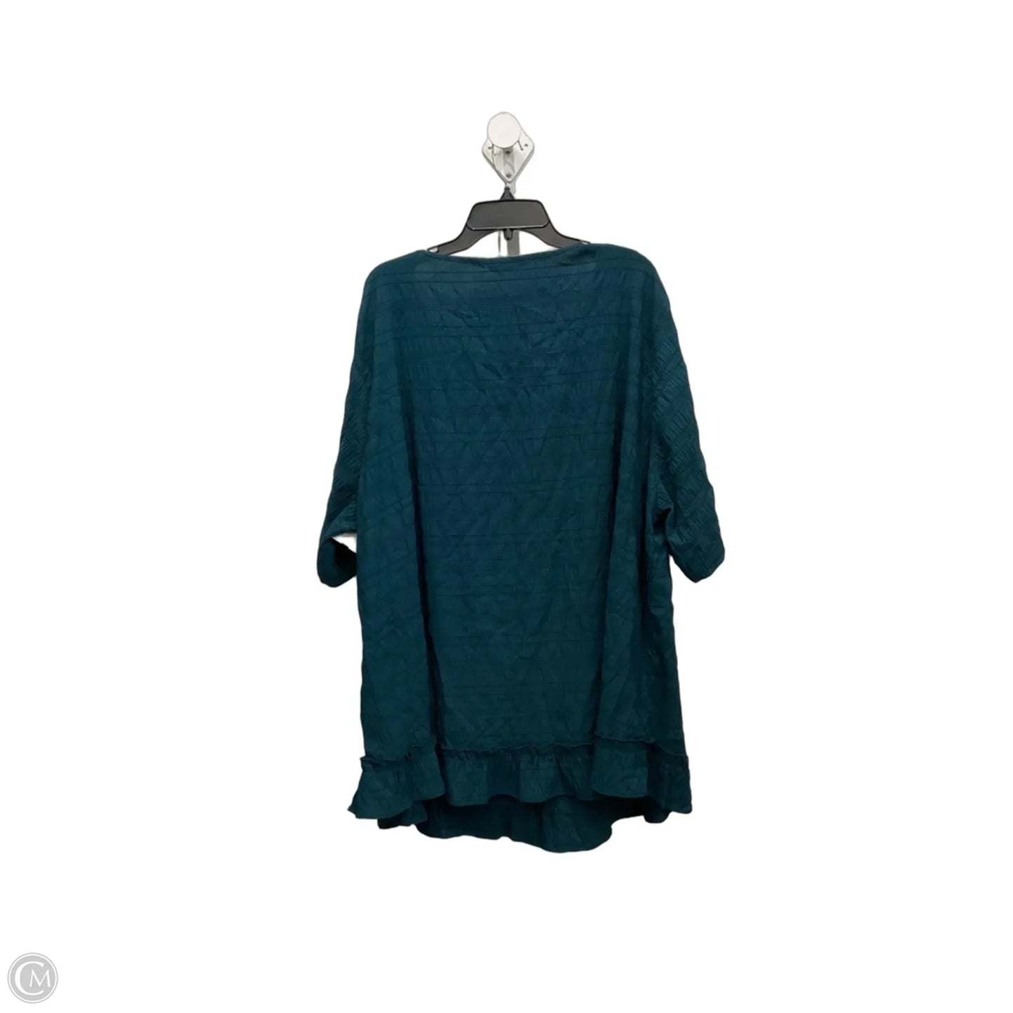 Top Short Sleeve By Bloomchic In Green, Size: 4x